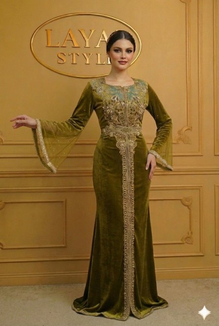 فساتين مخمل محجبات